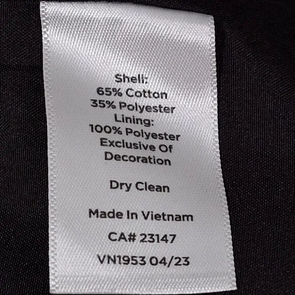 Talbots Black & White Houndstooth Tweed Pencil Skirt Size 12 Academia Career - Picture 6 of 7